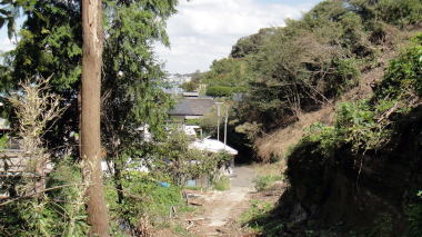 谷戸道へ