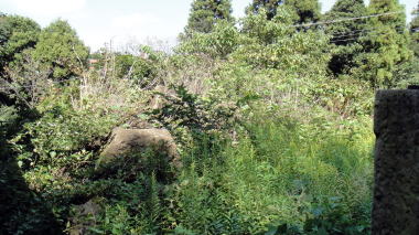 宝戒寺裏の空き地