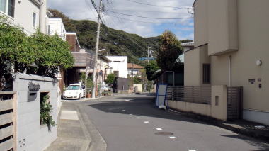 文学館への道