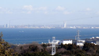 丸太ベンチ展望