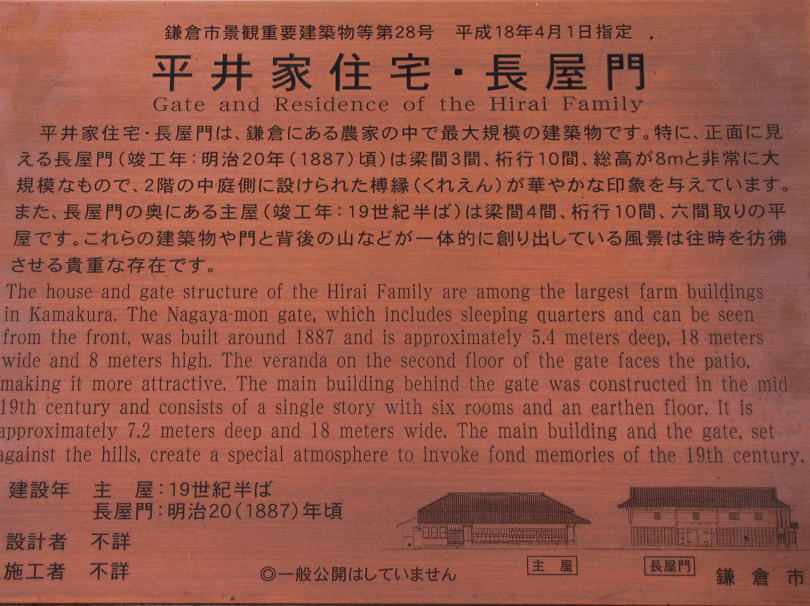 平井家住宅・長屋門